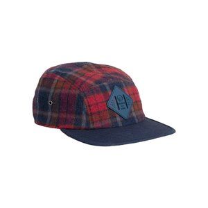 United by Blue | Plaid EcoKnit Flannel 5-Panel Hat Cap in Coffee